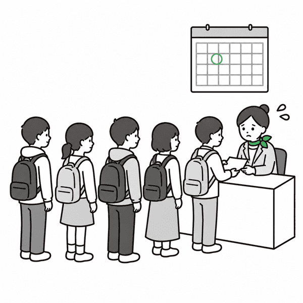 同じ質問が繁忙期に集中する